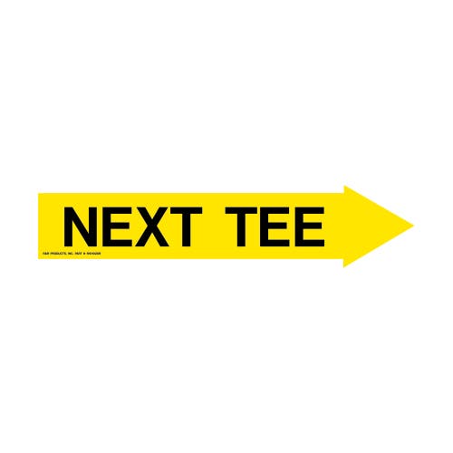 Decal - right next tee yellow/black