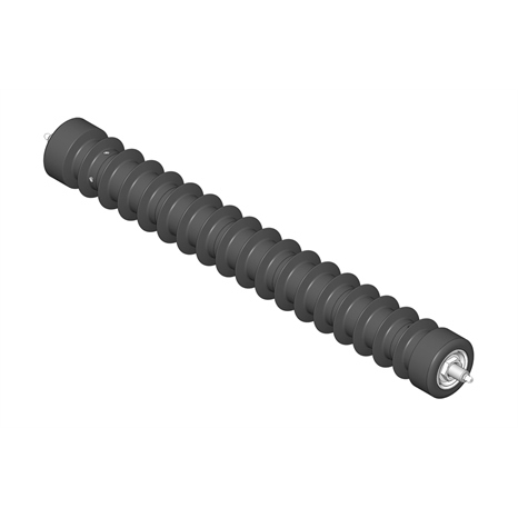 Roller - fusion grooved uhmw polyethylene