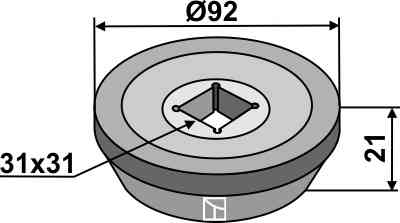 Flens Ø92 buitenkant