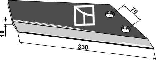 Replacement wings - typ Becker - conventional model, right fitting for Becker 036813