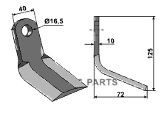 RDM Parts Y-kniv