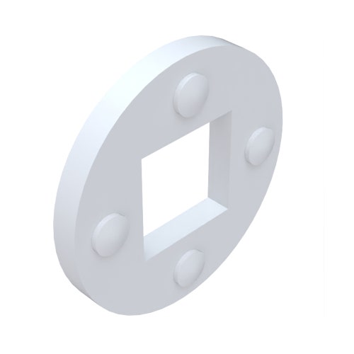 Spacer - nylon v-cut shaft