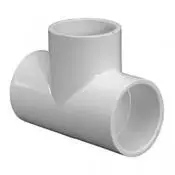 T-stuk - inwendig lijm - PVC drukfitting dunwandig