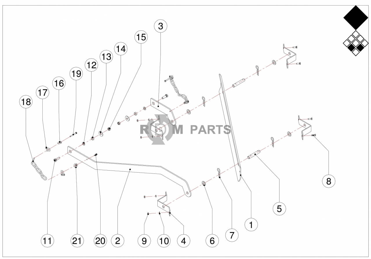 Replacement parts for VD7110 Schuif