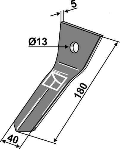 Scraper fitting for Väderstad 451404-1