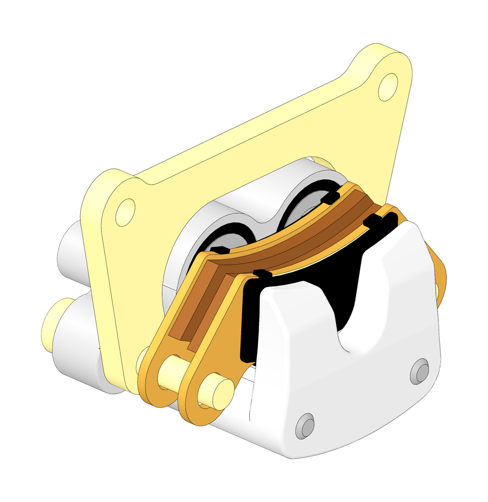 Brake caliper assy w/pads