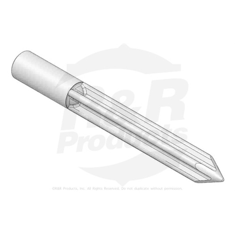 Alloy shatter tine - .500mt x 4.625l x .500 cross od