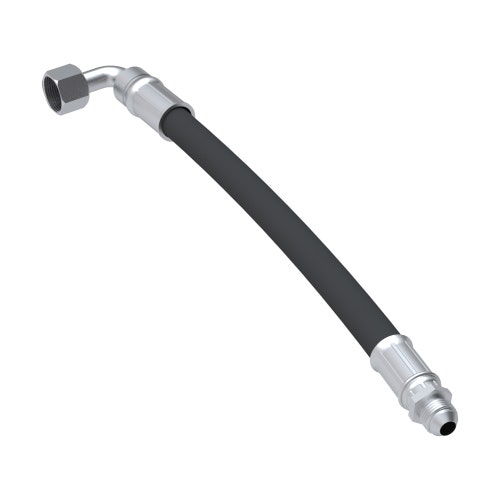 Hydraulic hose assy - trac pump/valve