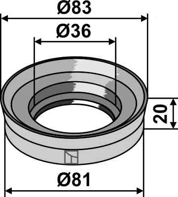 Kort flange