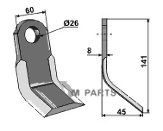 RDM Parts Y-kniv
