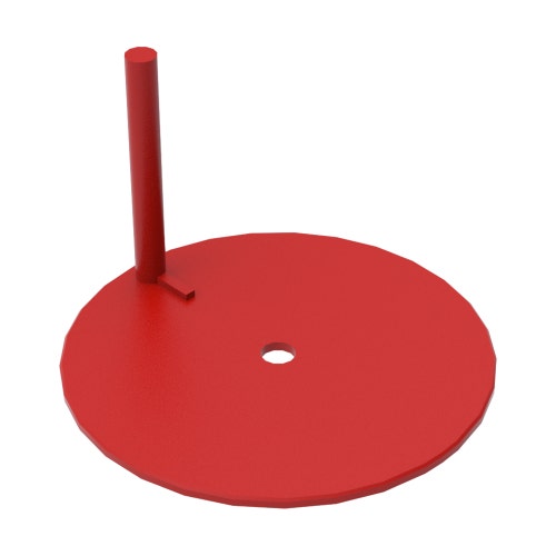 Pulley - support - red