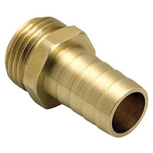 Underhill brass hose mender - 5/8in male