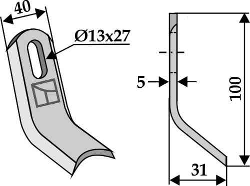 RDM Parts Y-Messer geeignet für Mulag SB40070142 - 112275