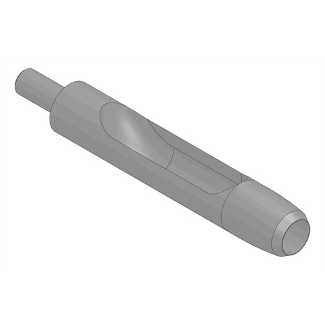 Alloy machined side-eject tine - .375mt x 5.000l x .650od