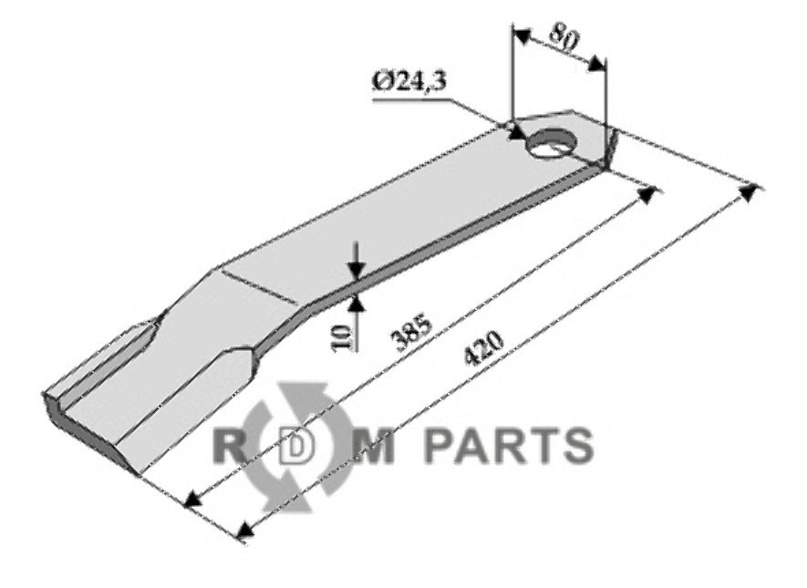 RDM Parts Flail - venstre egnet til Humus 302 951